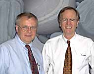 John Henshall with John Sculley, CEO of Live Picture Inc.